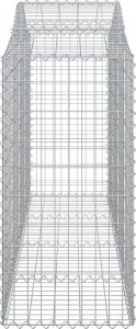 vidaXL Kosze gabionowe, 50 szt, 200x50x100/120cm, galwanizowane żelazo 4