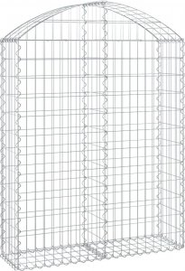 vidaXL vidaXL Łukowaty kosz gabionowy 100x30x120/140 cm, galwanizowane żelazo 2