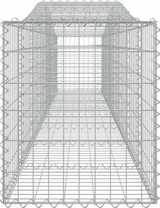 vidaXL Łukowaty kosz gabionowy, 400x50x60/80 cm, galwanizowane żelazo 3