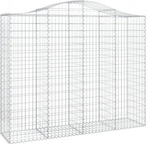 vidaXL Łukowaty kosz gabionowy 200x50x160/180 cm, galwanizowane żelazo 2