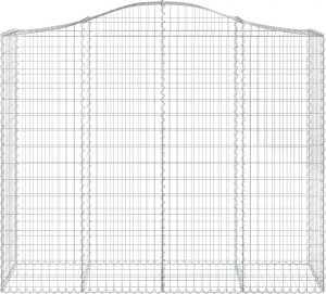 vidaXL Łukowaty kosz gabionowy 200x50x160/180 cm, galwanizowane żelazo 3