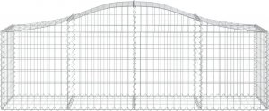 vidaXL vidaXL Kosze gabionowe, 5 szt, 200x50x60/80 cm, galwanizowane żelazo 4