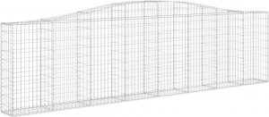 vidaXL vidaXL Łukowaty kosz gabionowy, 400x30x100/120cm, galwanizowane żelazo 2