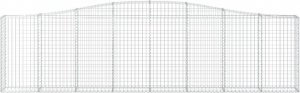 vidaXL vidaXL Łukowaty kosz gabionowy, 400x30x100/120cm, galwanizowane żelazo 3