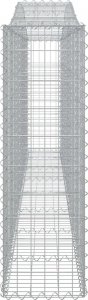 vidaXL vidaXL Łukowaty kosz gabionowy, 400x30x100/120cm, galwanizowane żelazo 4