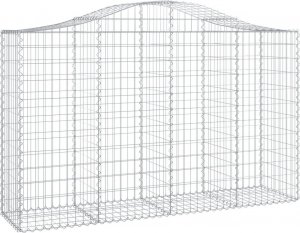 vidaXL vidaXL Łukowaty kosz gabionowy 200x50x120/140 cm, galwanizowane żelazo 2