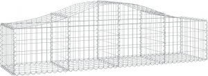 vidaXL Kosze gabionowe, 9 szt, 200x50x40/60 cm, galwanizowane żelazo 3