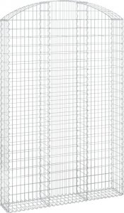 vidaXL Łukowaty kosz gabionowy 150x30x220/240 cm, galwanizowane żelazo 2