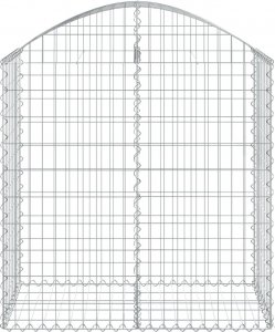 vidaXL vidaXL Łukowaty kosz gabionowy, 100x50x100/120cm, galwanizowane żelazo 2