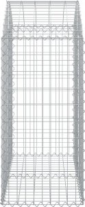vidaXL vidaXL Łukowaty kosz gabionowy, 100x50x100/120cm, galwanizowane żelazo 3