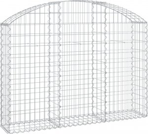 vidaXL vidaXL Łukowaty kosz gabionowy 150x30x100/120 cm, galwanizowane żelazo 2