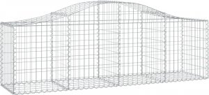 vidaXL vidaXL Kosze gabionowe, 13 szt, 200x50x60/80 cm, galwanizowane żelazo 3