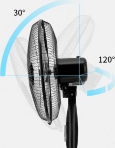 Wentylator MOCNY I CICHY WENTYLATOR STOJĄCY O MOCY 40 W NA SOLIDNEJ PODSTAWIE 400 mm 3