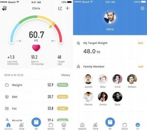 Waga łazienkowa INTELIGENTNA WAGA ŁAZIENKOWA Z FUNKCJĄ BLUETOOTH ANALITYCZNA SZKLANA 3