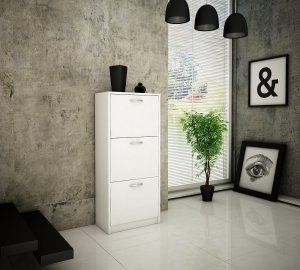 Bestseller Szafka na buty K024 Biały 116x50x28 cm 3