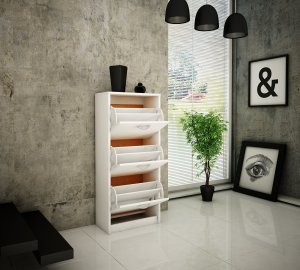 Bestseller Szafka na buty K024 Biały 116x50x28 cm 4