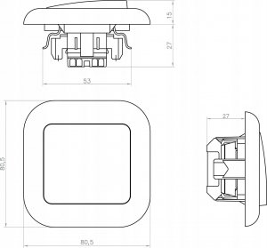 Montis Łącznik instalacyjny krzyżowy WP-8F MONTIS EXTENSA MT055K 3