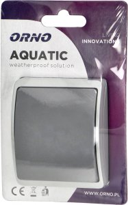 Orno Łącznik jednobiegunowy n/t AQUATIC, IP44, szaro-grafitowy 2