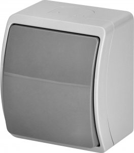 Orno Łącznik jednobiegunowy n/t AQUATIC, IP44, szaro-grafitowy 4