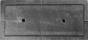 Beliani Doniczka czarna prostokątna 80 x 37 x 38 cm MYRA 8