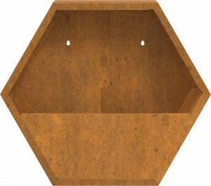 vidaXL vidaXL Doniczki ścienne, 2 szt., szare, stal kortenowska, 46x10x40 cm 6