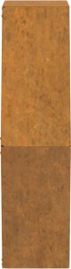 vidaXL vidaXL Doniczki ścienne, 2 szt., szare, stal kortenowska, 46x10x40 cm 7