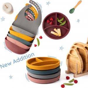 ECO RASCALS ECORASCALS* Miseczka trójdzielna silikonowa one size 6