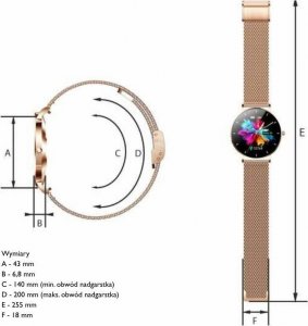 Smartwatch Manta Alexa Złoty (SWU501GD) 8