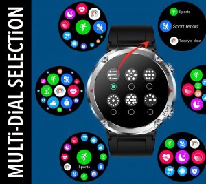 Smartwatch Rubicon RNCE96 Czarny  (RNCE96) 11