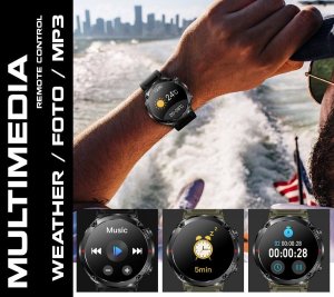 Smartwatch Rubicon RNCE96 Czarny  (RNCE96) 8