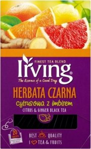 Irving Herbata czarna cytrusowa z imbirem 20 torebek Irving 1