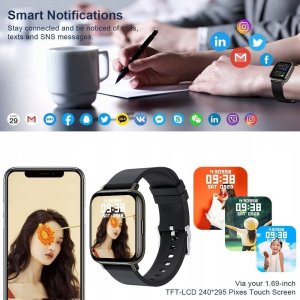 Smartwatch Zegarek SMARTWATCH IPS WODOODPORNY MENU ANG 5