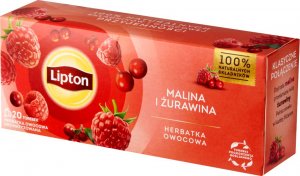 Lipton Herbatka owocowa malina i żurawina 20 torebek 2