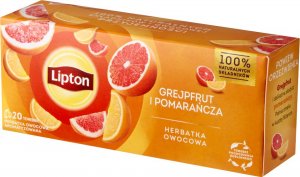 Lipton Herbatka owocowa grejpfrut i pomarańcza 20 torebek 2