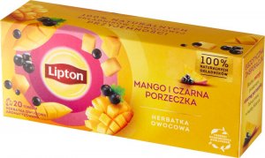 Lipton Lipton Herbatka owocowa mango i czarna porzeczka 34 g (20 torebek) 2