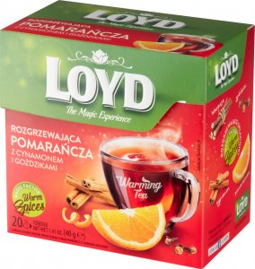 LOYD Loyd Herbatka ziołowo-owocowa rozgrzewająca pomarańcza z cynamonem i goździkami 40 g (20 x 2 g) 2