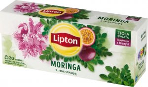 Lipton Herbatka ziołowa aromatyzowana moringa z marakują 20 torebek 2