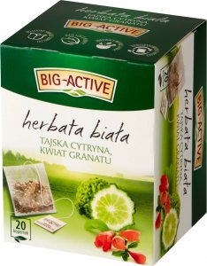 Big-Active Herbata Biała z Tajską Cytryną i Kwiatem Granatu (20 torebek x 1,5g) 30g 2