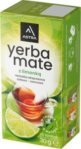 Astra Astra Herbatka ekspresowa ziołowo-owocowa Yerba Mate z limonką 30 g (20 x 1,5 g) 2