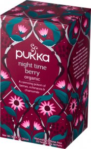 Pukka Pukka Ekologiczna herbatka z czarnym bzem czarną porzeczką rumiankiem i jeżówką 36 g (20 torebek) 2