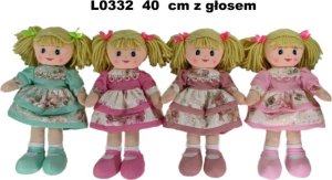 Sun-Day Lalka szmacianka 4 wzory 40 cm 156723 mix cena za 1 szt 1