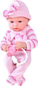 Jokomisiada Lalka bobas Dziewczynka smoczek w zestawie ZA4353 4