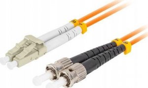 Lanberg PATCHCORD ŚWIATŁOWODOWY MM ST/UPC-LC/UPC DUPLEX 3.0MM OM2 50/125 LSZH 1M POMARAŃCZOWY LANBERG 1