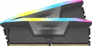 Pamięć Corsair Vengeance RGB, DDR5, 64 GB, 6000MHz, CL40 (CMH64GX5M2B6000Z40) 2