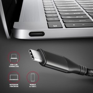 Kabel Axagon RVC-HI2M Adapter USB-C -> HDMI 2.0 4K/60Hz Aluminum, 25cm kabel 7