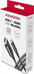 Kabel USB Axagon USB-C - HDMI 1.8 m Czarny (RVC-HI2MC) 2