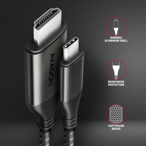 Kabel USB Axagon USB-C - HDMI 1.8 m Czarny (RVC-HI2MC) 3