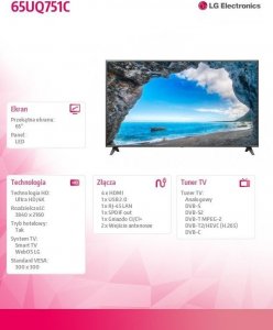 Telewizor LG Telewizor LED 65 cali 65UQ751C 11