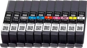 Tusz Canon Kartridż PFI-300 Zestaw wielokolorowy 10 szt. (4192C008) 2