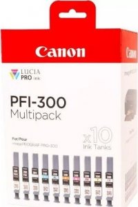 Tusz Canon Kartridż PFI-300 Zestaw wielokolorowy 10 szt. (4192C008) 3